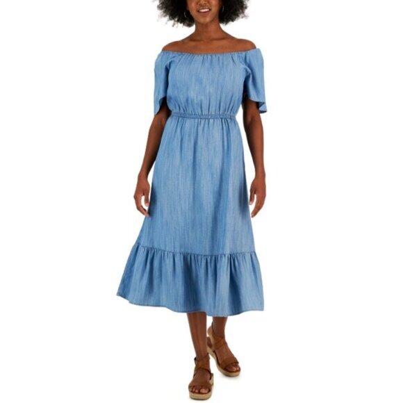 Style & Co. Blue Maxi Dress - Picture 4 of 6